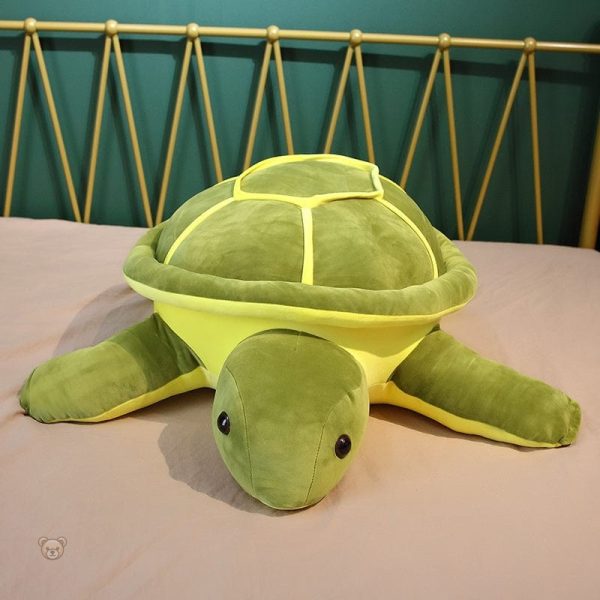Peluche tortue verte, compagnon idéal pour les petits