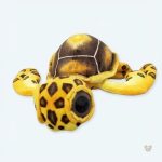 Peluche tortue douce avec grands yeux pour enfants