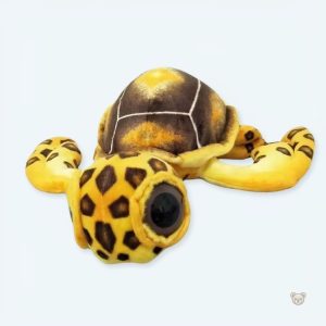 Peluche tortue douce avec grands yeux pour enfants