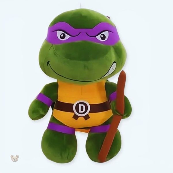 peluche-tortue-ninja-donatello-douce-enfant-heroique-1 Peluche douce Tortue Ninja Donatello pour enfant