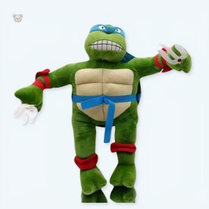 Peluche tortue Ninja douce et verte pour enfants