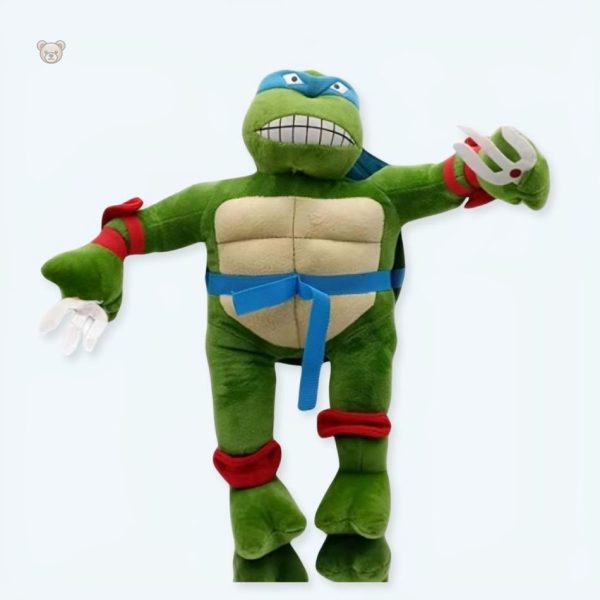 peluche-tortue-ninja-douce-verte-personnage-heros-enfant-1 Peluche tortue Ninja douce et verte pour enfants