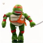Jouet en peluche tortue Ninja vert pour les petits aventuriers