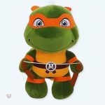 Peluche Tortue Ninja Michelangelo douce pour enfant