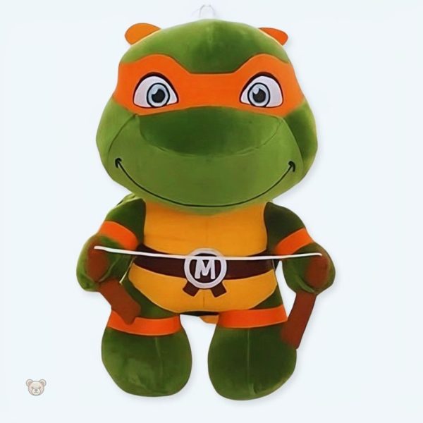Peluche Tortue Ninja Michelangelo douce pour enfant