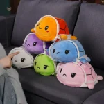 Peluche tortue réversible douce et câline