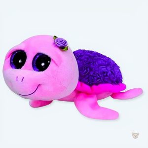 Peluche tortue rose douce pour câlins en chambre d'enfant