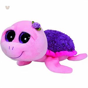 Tortue en peluche rose, accessoire câlin pour chambre d'enfant