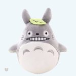 Peluche Totoro douce gris bleu pour enfant rêveur