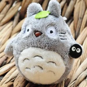 Peluche douce Totoro gris en porte-clés