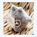 Totoro gris peluche porte-clés pour fans de Ghibli