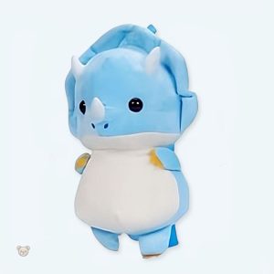 Peluche tricératops sac à dos doux pour enfants