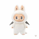 Peluche Labubu ange blanc Zimomo avec un design adorable