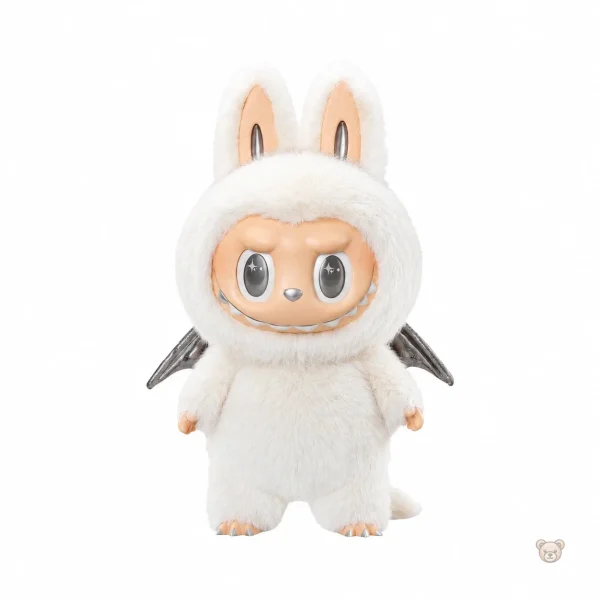 peluche-type-labubu-ange-blanc-zimomo-1 Peluche Labubu ange blanc Zimomo avec un design adorable