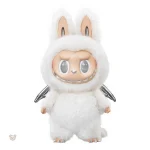 Peluche type Labubu, ange blanc, idéal pour les cadeaux