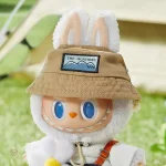 Peluche de jardinier Labubu, blanc et accueillant