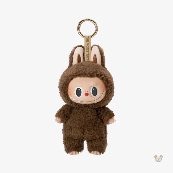 Peluche Labubu originale en position verticale