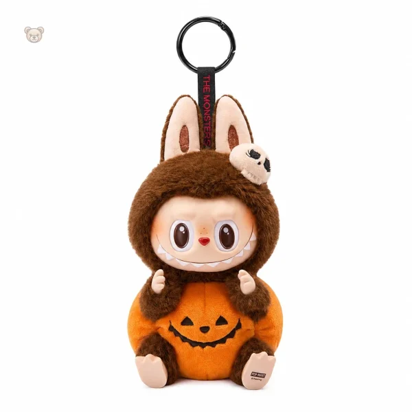 peluche-type-labubu-marron-et-citrouille-1 Peluche Labubu marron et citrouille