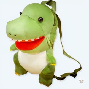 Peluche tyrannosaure douce en forme de sac à dos pour enfant