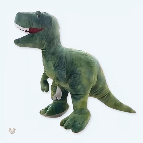 Peluche géante douce tyrannosaure vert pour enfants
