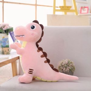Peluche douce Tyrannosaurus Rex rose pour enfants