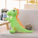 Peluche douce Tyrannosaurus Rex verte pour câlins enfants