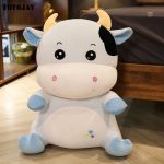 Vache en peluche douce, compagnon de jeu pour les petits