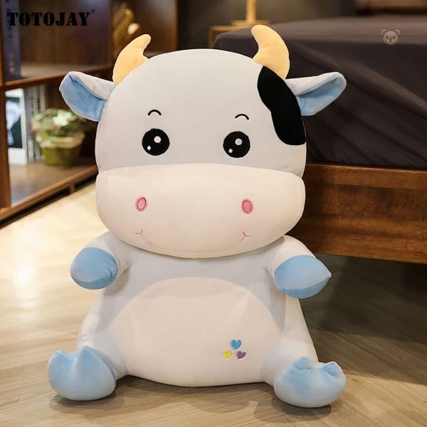 Vache en peluche douce, compagnon de jeu pour les petits