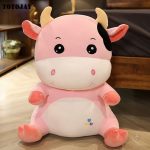 Peluche ferme vache, douce matière pour le confort de l'enfant