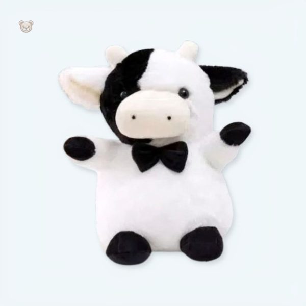peluche-vache-gentleman-douce-enfant-calin-elegant-1 Peluche vache gentleman douce pour enfant à câliner