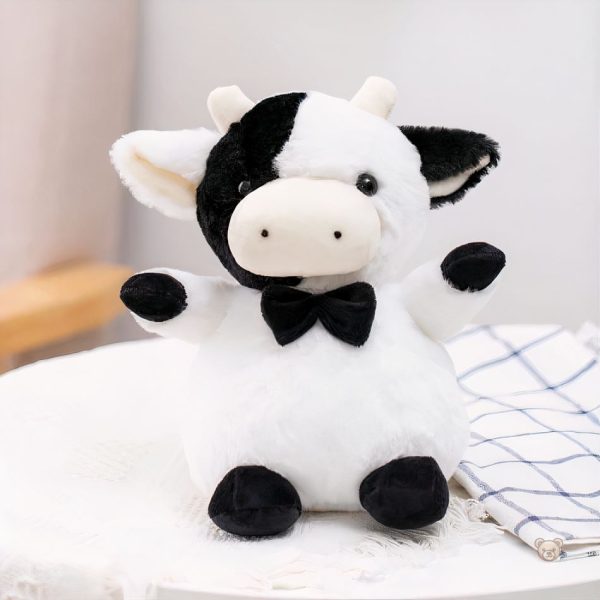 Doudou vache gentleman, compagnon doux et réconfortant pour les petits