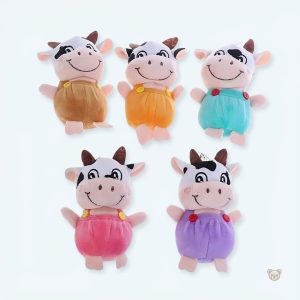 Peluche vache porte-clés douce et mignonne