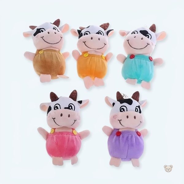 peluche-vache-porte-cles-mignonne-douce-cadeau-original-1 Peluche vache porte-clés douce et mignonne