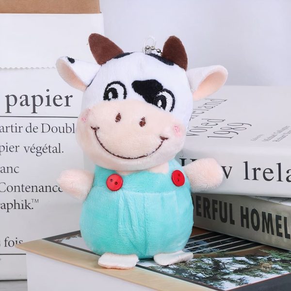 Porte-clés en peluche vache, cadeau original