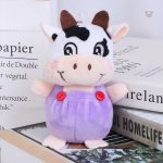 Peluche porte-clés vache, compagnon adorable