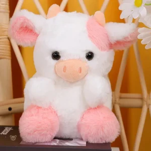 Peluche vache rose toute petite