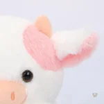 Vache rose en peluche, petite taille parfaite