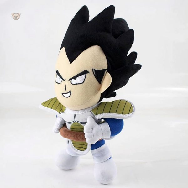 Figurine en peluche Végéta, style guerrier emblématique