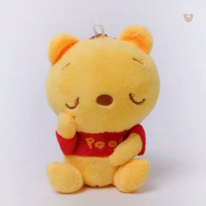 Porte-clé Winnie Ourson en peluche douce pour les petits