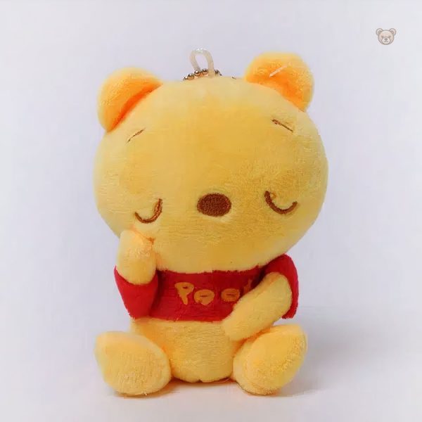 Porte-clé Winnie Ourson en peluche douce pour les petits