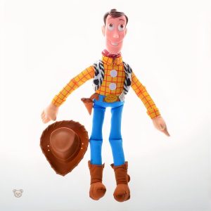 Peluche câlin Woody, personnage emblématique de Pixar