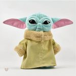 Doudou Yoda bleu pour câlins, peluche douce et réconfortante