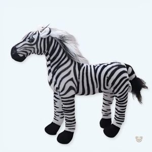 Peluche zèbre doux pour chambre d'enfant, décoration safari