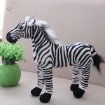 Doudou zèbre en peluche, accessoire déco pour enfant