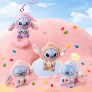 Peluche Labubu en tenue colorée et adorable