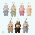 Porte-clef peluche coloré style Labubu