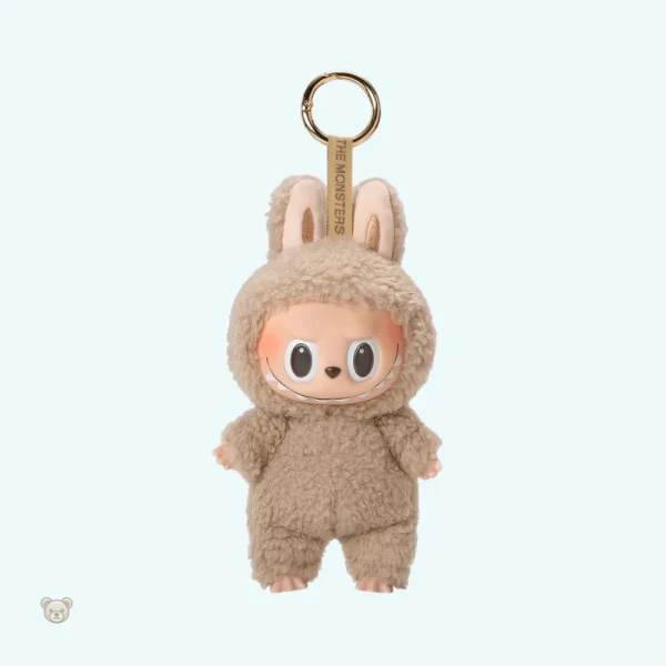 Porte-clef en peluche, style Labubu amusant