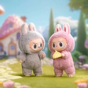 Porte-clef en peluche Labubu, doux et coloré
