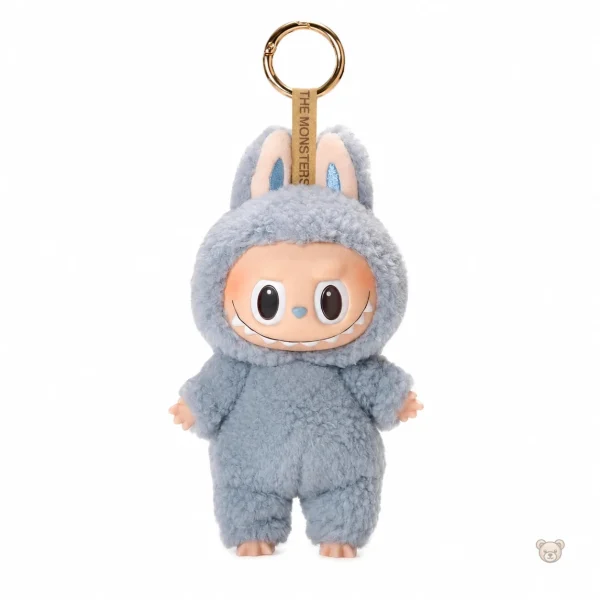Porte-clef Labubu, peluche à motifs colorés