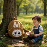 Sac à dos Labubu, peluche tendance pour les petits aventuriers